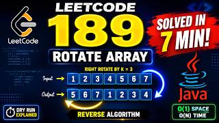 LeetCode 189 Rotate Array | Java Solution + Dry Run | Easy Interview Trick