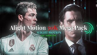 Alight Motion Mega 30K Pack | SHAKES , CC , TEXT ANIMATIONS , TRANSITIONS , GLITCHS… | XML \u0026 LINK