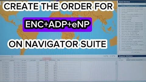 Creating The Order For ENC+ADP+e_NP On The Navigator Suite App.