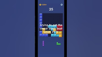 Trying to get the lowest block blast score Pt 2 #blockblast #subscribe #games #puzzle #christmas