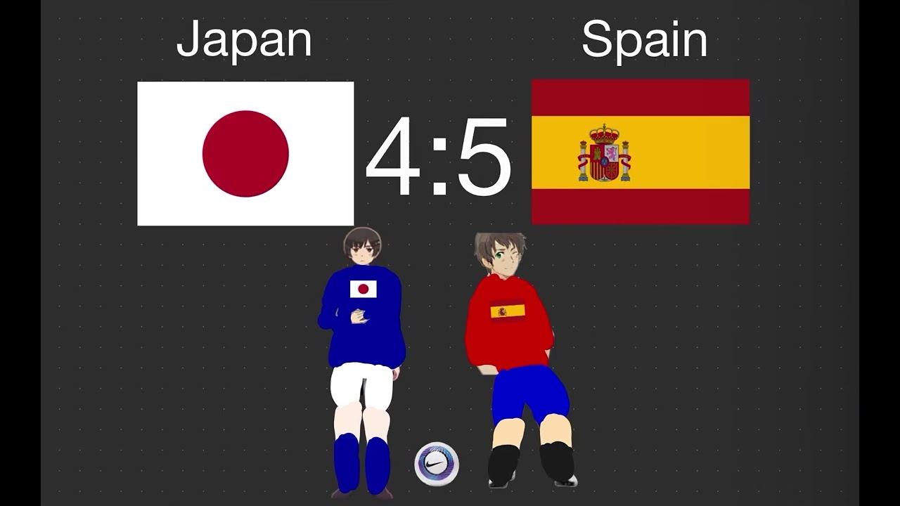 Hetalia 2000 Olympic Games Japan 4:5 Spain Men’s Football 