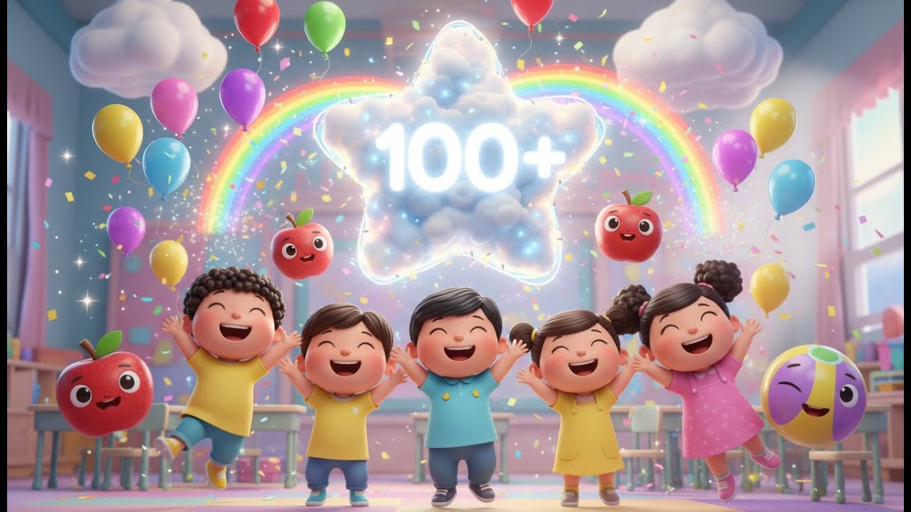 100+ Subscribers Celebration | Kids Learning Rhyme | ABC • Colors • Fun | One Two Three 100 Friends