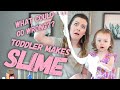 DIY SLIME WITH MY TODDLER | Carly Waddell