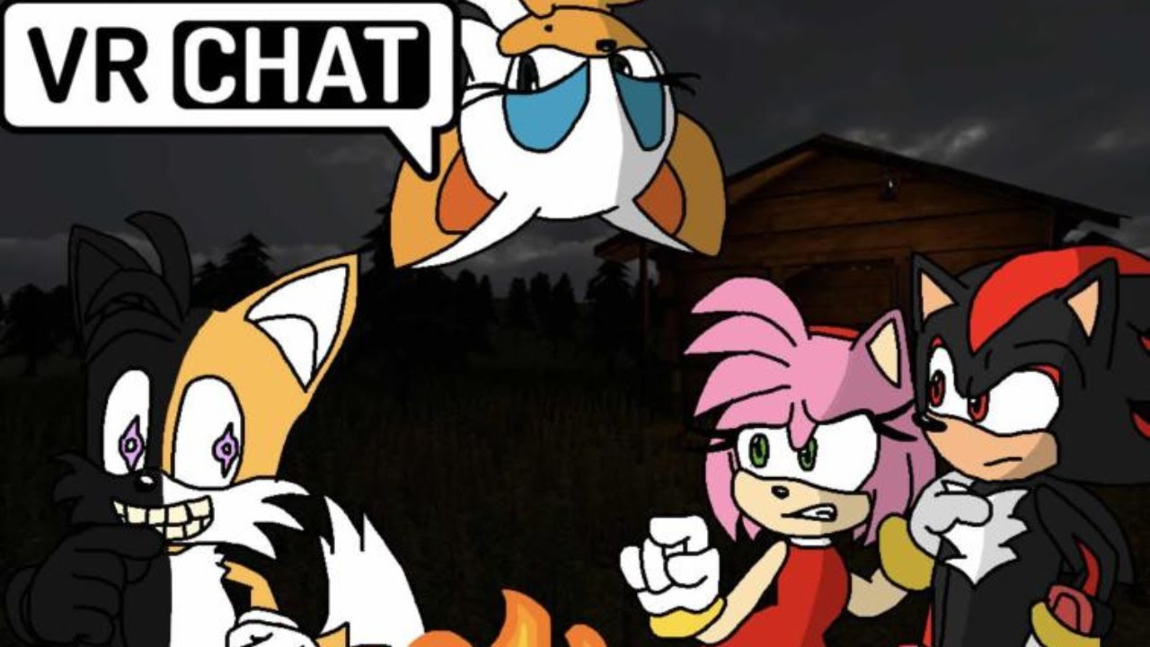 SONIC AND SHADOW MEETS A CRAZY TAILS IN VR CHAT 