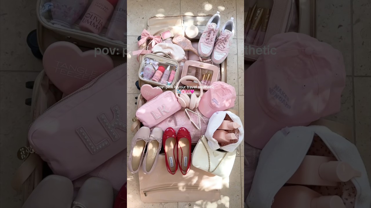 pinterest travel packing inspo ✈️🎀✨ 