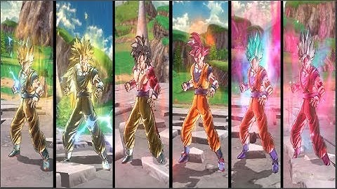 Goku Super Saiyan Transformations - Dragon Ball Xenoverse 2 Mods