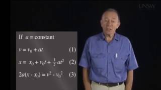 Physics, Mechanics.  Lesson 2.3 Relating velocity, acceleration and displacement Part 1 of 1