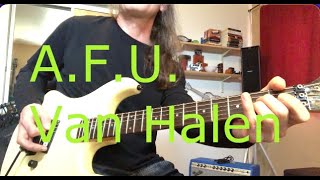 A.f.u. All Fired Up Van Halen-Guitar Cover