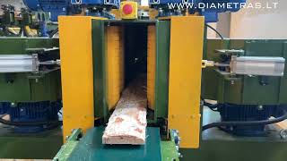 - DIAMETRAS - No 17 | Papenčių apdirbimo linija | Slab cutting line | Линия для обработки горбыля