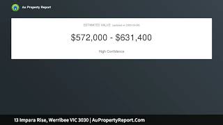 13 Impara Rise, Werribee VIC 3030 | AuPropertyReport.Com