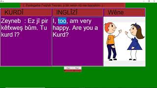 Meeting 1 How to ask Name Where are you from And Answer Me too in Kurdish #ZanîngehaFeqîyêTeyran screenshot 2