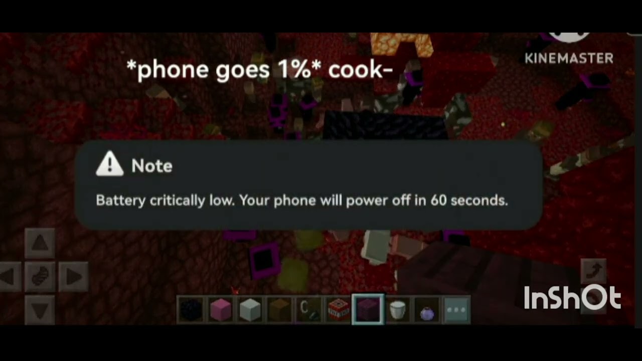 *phone goes 1%* cook- meme sound effect 