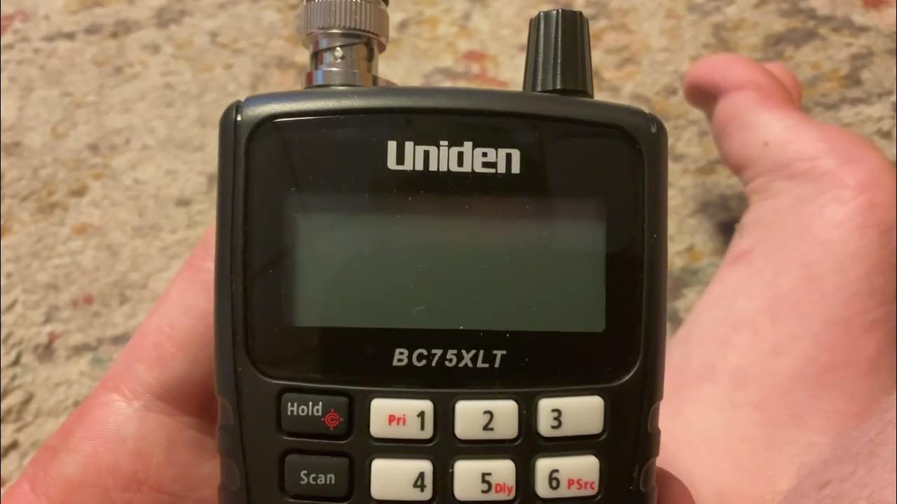 Uniden BC75XLT Startup & Shutdown Sound YouTube