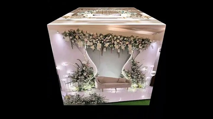 white theme reception decoration design 👌🏼 😍