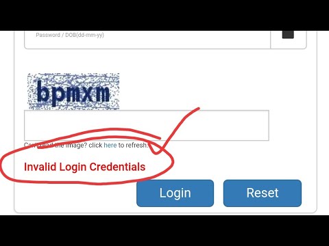 how to resolve Invalid login credentials. IBPS PO PRE RESULT 2021.