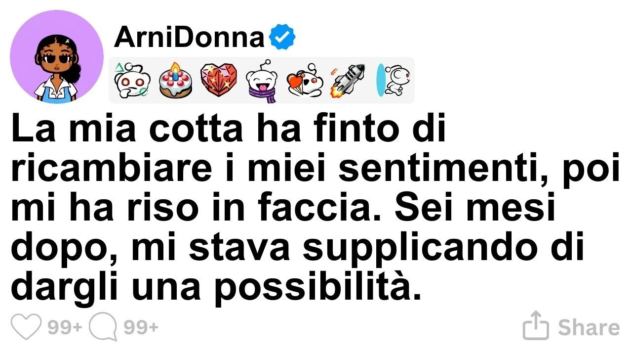 Avevo diciotto anni quando Marco, il ragazzo che amavo da due anni, mi ha baciata davanti ai suoi amici solo per dire: “Ve l'avevo detto che ci sarebbe cascata.” Era una scommessa, e io ero la...