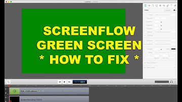 [SOLVED] SCREENFLOW GREEN SCREEN - WILL NOT RECORD VIDEO - HOW TO FIX