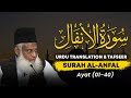 Surah anfal ayat 01  40 tafseer by dr israr ahmed  bayan ul quran by dr israr ahmad