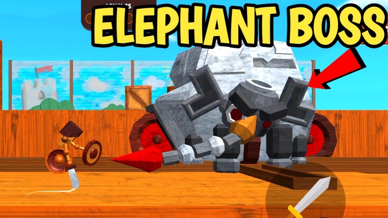 Elephant Boss - Wood Guy Gameplay - Gaming Walkthrough part 1