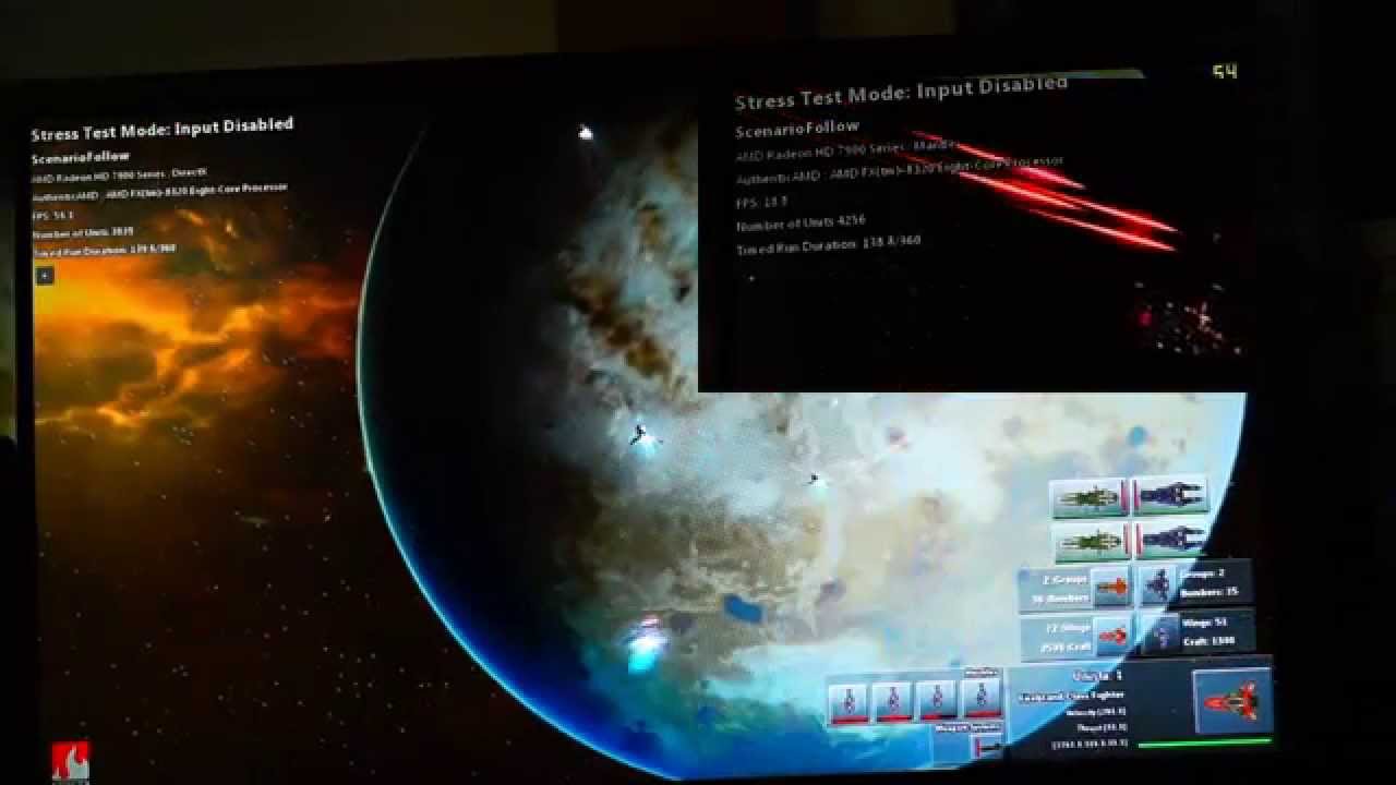 AMD Mantle (Starswarm Mantle vs DirectX)