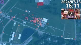 Attempted Ination Of D.j. Trump Mapped Every Minute Using Google Earth