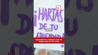 Organizaciones feministas convocan paro de mujeres para el 9 de marzo