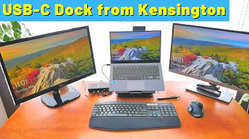 1-Minute Office Makeover! Kensington USB-C Portable Dock Review - SD1700 P with Wireless Qi Charging