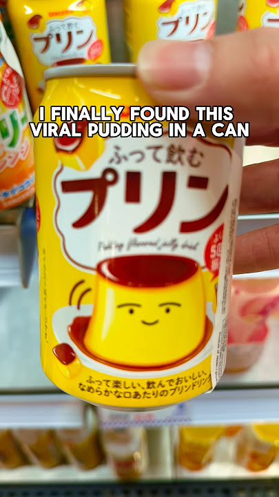 Japan Finds 🇯🇵| Drinkable Pudding in a Can!