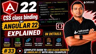CSS Class Binding in Angular 22 Explained in Detail | Angular 22 Complete Course 2026
