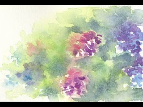 手描きイラスト✢創作水彩原画『見帰りの紫陽花』 Yahoo!オークション - 手描きイラスト オリジナル 紫陽花