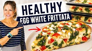 EGG WHITE FRITTATA with SPINACH | Protein Packed Meal Prep!