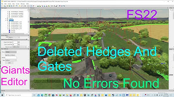 Giants Editor Tutorial | Deleting Hedges And A Gate | No Errors Found | FS22