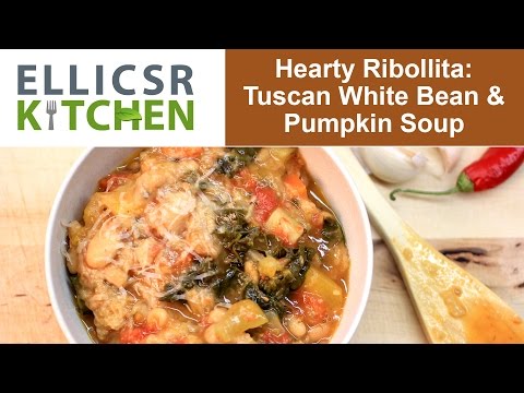 Hearty Ribollita: Tuscan White Bean & Pumpkin Soup
