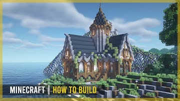 Minecraft How to Build a Medieval Library (Tutorial)