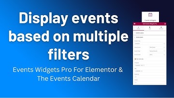 Events Query Section || Events Widgets Pro for Elementor & The Event Calendar