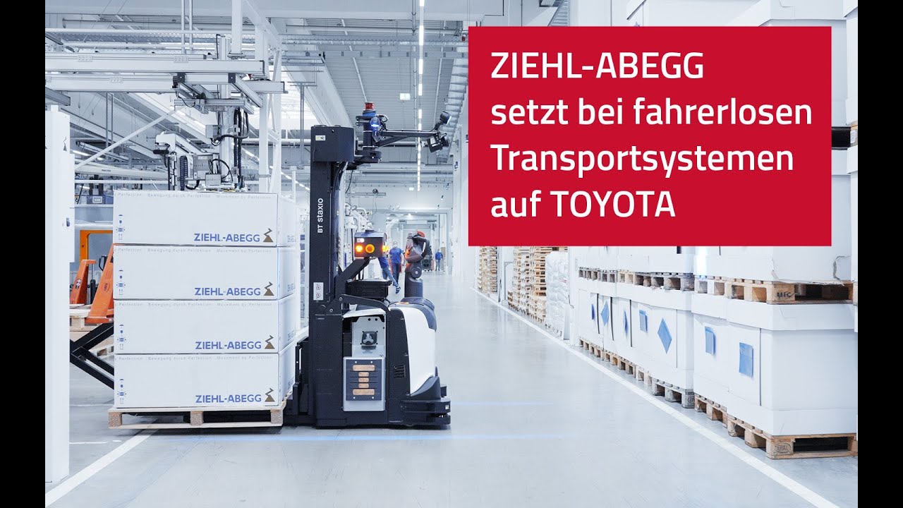 Fahrerlose Transportsysteme von Toyota bei ZIEHL-ABEGG