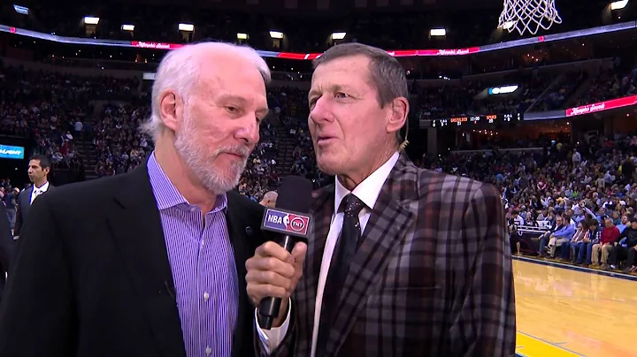 Greg Popovich Welcomes Craig Sager Back to the Sidelines
