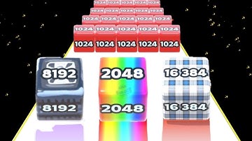 JELLY RUN 2048 Cubes 🆚 Number run shooting 2048 Game trailer part 12