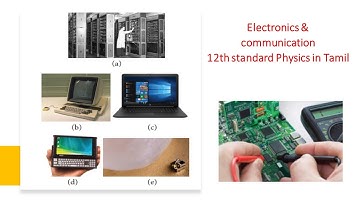 10.1 Electronics and communication -12th standard Physics in Tamil