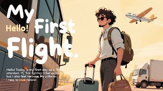 "My First Flight" 🛫 Learn English Through Story, Level 3 Graded Reader Improve practice English. ✅
