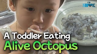 A 37MonthOld Baby Eating Alive Octopus