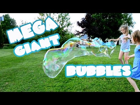 MEGA GIANT BUBBLES CHALLENGE IN SLOW MOTION