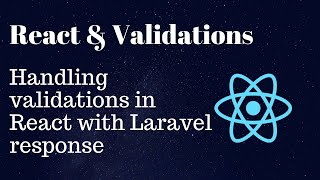 React JS handling validation error with Laravel response and showing messages