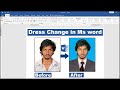 How to Change Image Dress in Ms Word Hindi Tutorial || Edit Photo in Ms word ||
