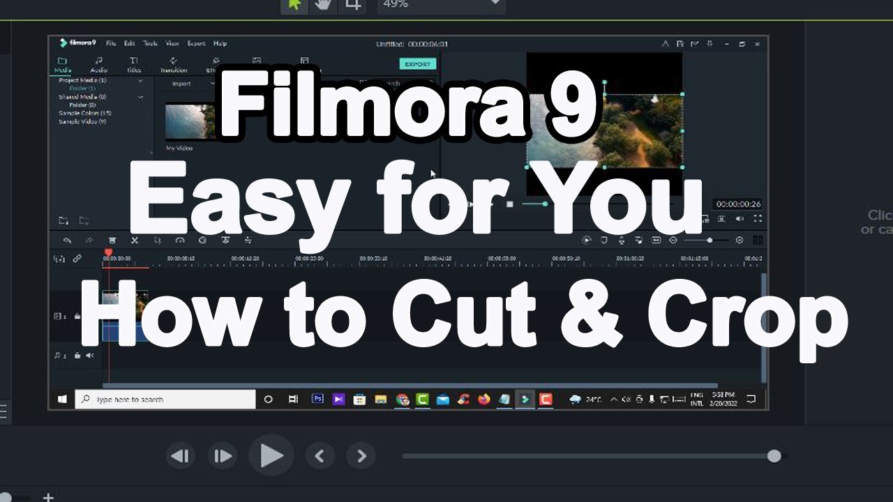 How to Cut & Crop video in Filmora 9 Bangla Tutorial for Beginners