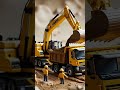 😱 Excavator Raksasa Mengisi Dump Truck! Tapi Ada yang Aneh… #Shorts