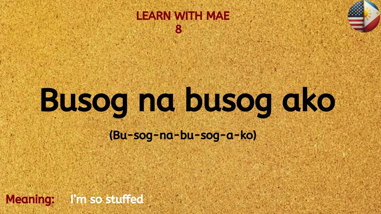 PART 65: 25 MUST-KNOW Tagalog Phrases | Learn Tagalog with Mae (ENGLISH - TAGALOG VOCABULARY)