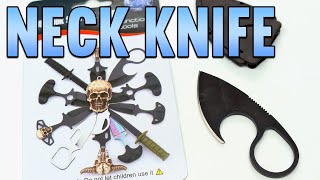 SMALL NECK Knife FOR SELF DEFENSE - Fist Knife - EDC