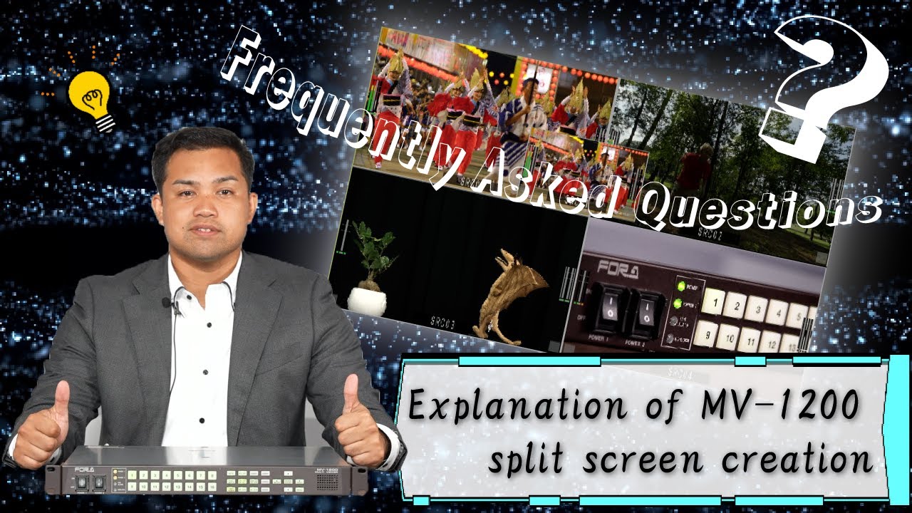 How To Create Split Screen for MV-1200 -FAQ Video- - YouTube
