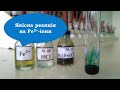 Турнбулева синь. Реакція ЗАЛІЗА (II) з гексаціанофератом (III) калію (з червоною кров'яною сіллю).